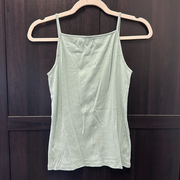 LOFT Tops - Loft Square Neck Spaghetti Strap Tank Light Teal Medium
